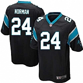Nike Men & Women & Youth Panthers #24 Norman Black Team Color Game Jersey,baseball caps,new era cap wholesale,wholesale hats